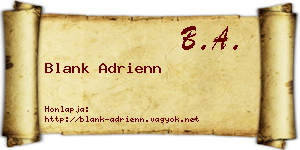 Blank Adrienn névjegykártya